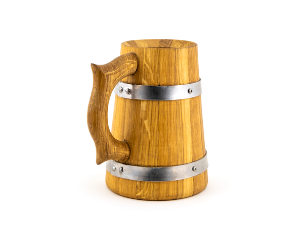 Ølkrus i tre 0,7 l - Wooden Oak Mug