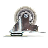 100mm Heavy Duty hjul med brems 1 stk reservehjul