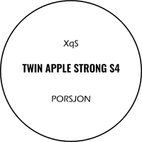 XQS - Twin Apple Strong S4 Hvit porsjonssnus - 20mg