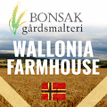Wallonia Farmhouse Malt 1 kg Knust 3 EBC - Bonsak Gårdsmalteri