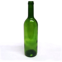 Eske med 12stk vinflasker grønne 750 ml