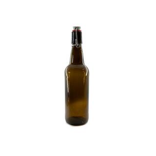 Eske med 24 stk flasker med Patentkork 0,5 liters brune flasker