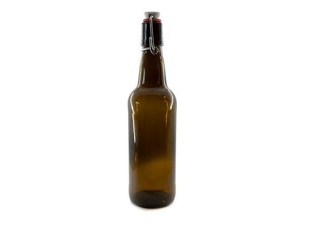 Eske med 24 stk flasker med patentkork