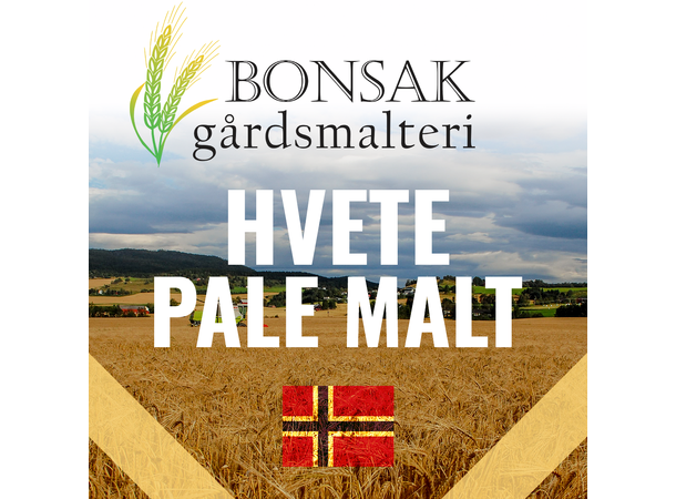 Hvete Pale Malt 5-8 EBC - Bonsak Gårdsmalteri