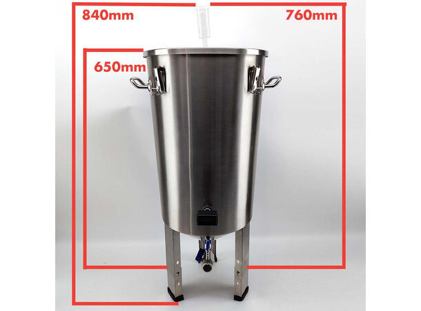 32L Stainless Steel Conical Fermenter