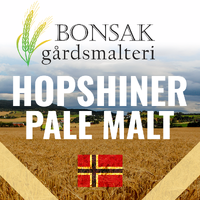 Hopshiner Pale Malt 1 kg Hel 4 EBC - Bonsak Gårdsmalteri