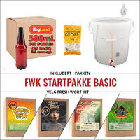FWK Startpakke Basic Pakke med gjæringskar og Pet-flasker