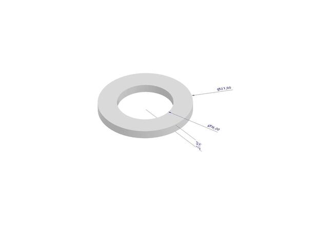 Pakning, 27x16x2.5mm, 2 stk