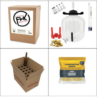 FWK Startpakke Standard Pakke med Flat Bottom og glassflasker