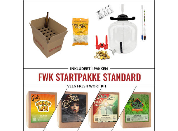 Fwk Customs FWK Startpakke Standard - Ølbrygging AS