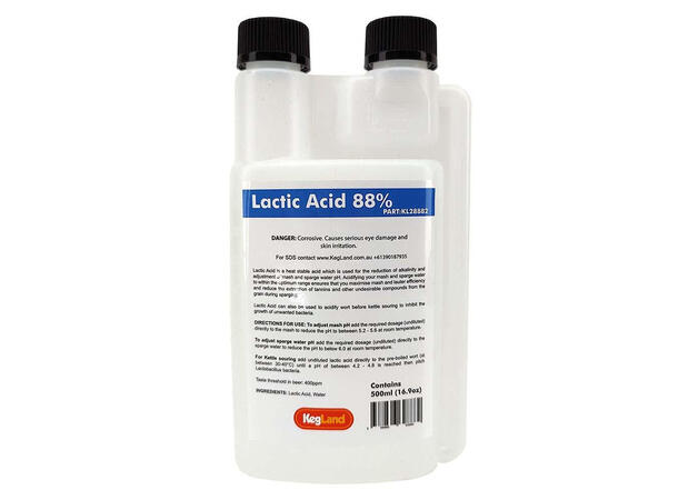 Lactic Acid 88% - pH Adjuster 500ml melkesyre 