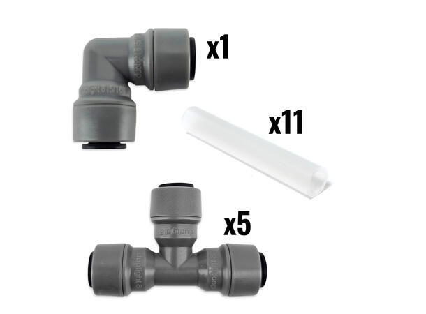 6 utganger for CO2 - 8mm Duotight pakke