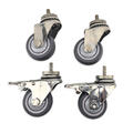 BrewBuilt X Series Caster Wheel Set sett med 4 hjul, hvorav 2 med brems