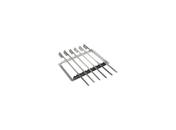 Kasai Medium Long Skewer Rack Spydstativ med 6 grillspyd 