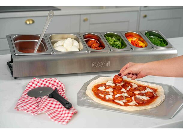 Ooni Pizza Topping Station inkl 6 beholdere med lokk