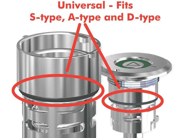 Pakning til G, A, D og S fatkobling