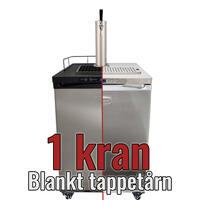 Series X Kegerator 1 kran - blankt tårn Kampanjetilbud