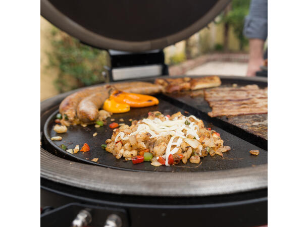 Half Moon Cast Iron Reversible Grill Griddle for Classic Joe