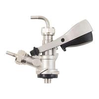 S-Type Keg Coupler S.S 5/8" gjenger på inn- og utgang