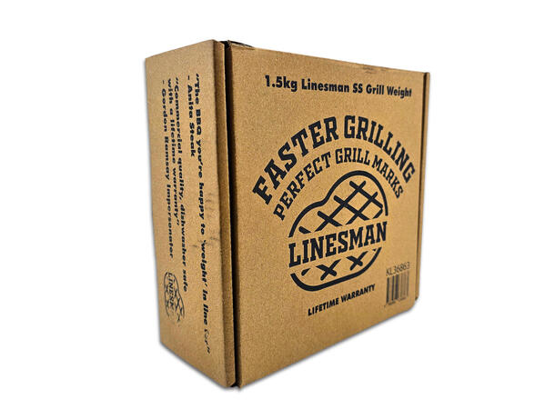Linesman Burger Smasher1,5kg Grill Weight SS