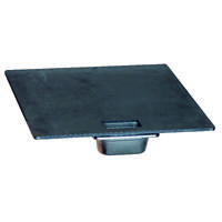 Steak Plate & drip tray 63 cm Stekeplate med fettavrenning
