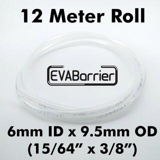 12m EVABarrier slange 6 mm ID x 9,5mm OD for øl og CO2. 15/64" ID x 3/8" OD
