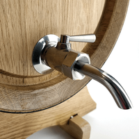 Stainless Tap for 5L and 10L Oak Barrel M12 x 1.5 Thread