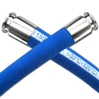 2" FlexiRoyal EPDM Brewery Hose 3 meter kraftig slange med Tri-Clamp