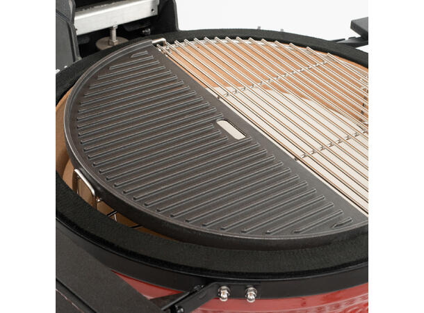 Half Moon Cast Iron Reversible Grill Griddle for Big Joe