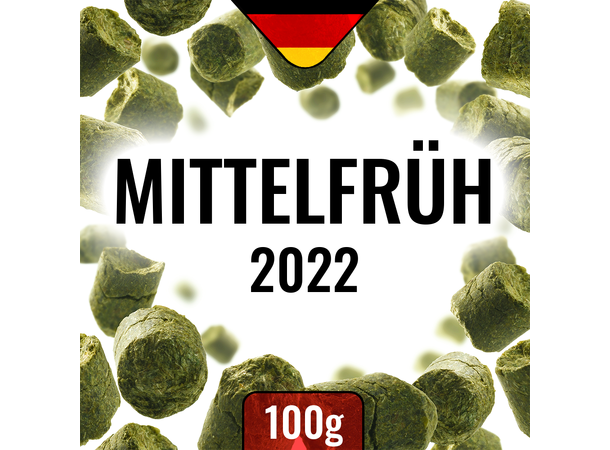 Hallertau Mittelfrüh 2022 100g 3,7% alfasyre