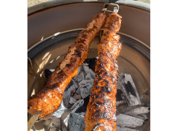 Omberg Brede Grillspyd med håndtak 6 pk