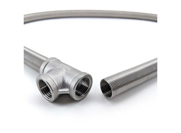 Stainless steel Helix Coil 1m with Tee