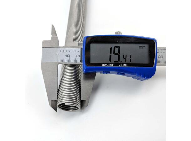 Stainless steel Helix Coil 1m with Tee