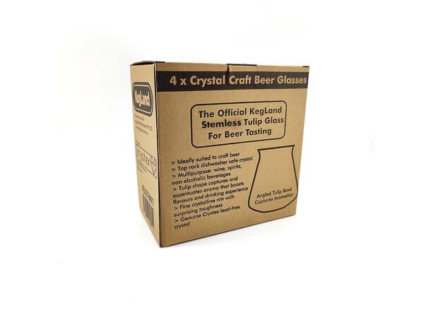 Stemless Beer Glass - Ølglass uten stett 350ml