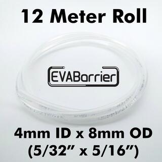 12m EVABarrier slange 4 mm ID x 8 mm OD for øl og CO2. 5/32" ID x 5/16" OD