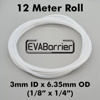 12m slange EVABarrier 3mm ID x 6,35mm OD for øl og CO2. 1/8" ID x 1/4" OD