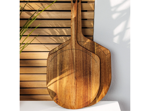 Acacia Wood Pizza Peel & Server 14"