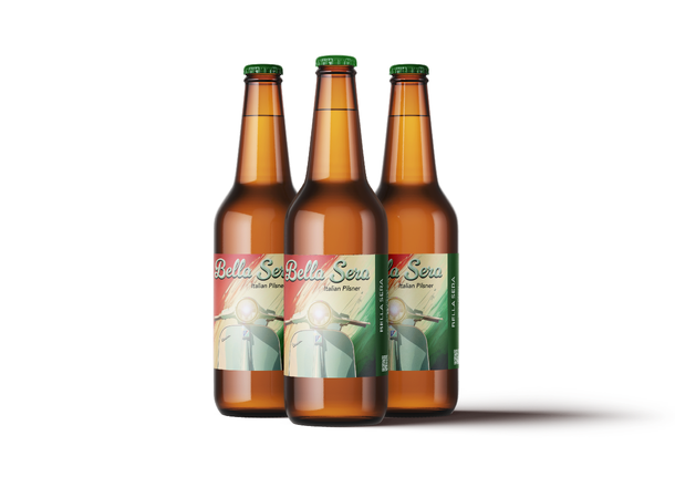 Bella Sera Italian Pilsner Etikett 60 stk