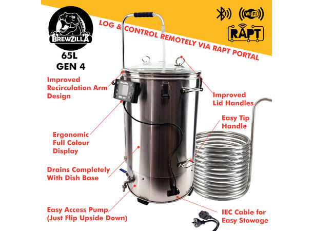 BrewZilla 65L Gen 4.1 RAPT 3500W EU 220V WIFI