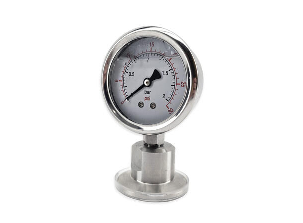 Manometer 1,5" Tri-Clamp 0-2 bar