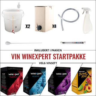 Startpakke for vinlegging inkludert valgfritt vinsett