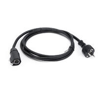 Strømkabel, 10A, 2m, Schuko LP20 3-pin hunn, 3x1,5mm2