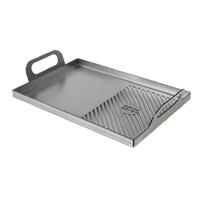 Kasai Medium Wide Plancha 50/50 Flat og riflet plancha 47,5 x 30,5 cm