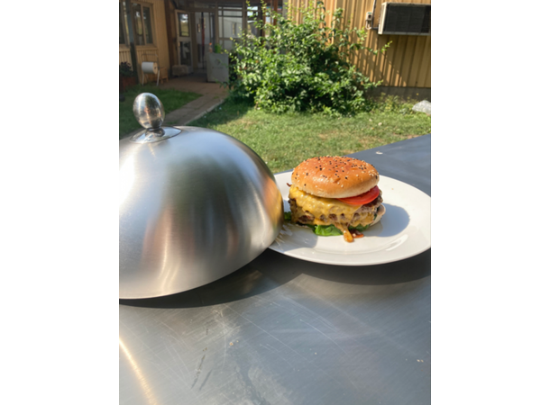 Smeltelokk for smashburgers fra Omberg 26 x 15 cm