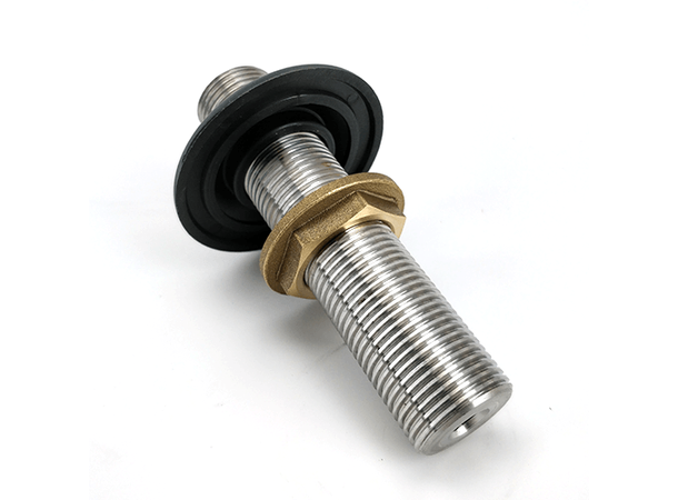 100mm 5/8" All Thread Shank with Black Plastic Collar and 5/8" nut 
