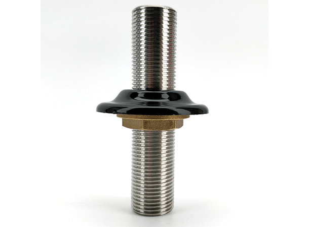 100mm 5/8" All Thread Shank with Black Plastic Collar and 5/8" nut 