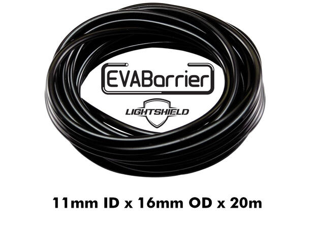 20m EVABarrier Black 11mm ID x 16mm OD