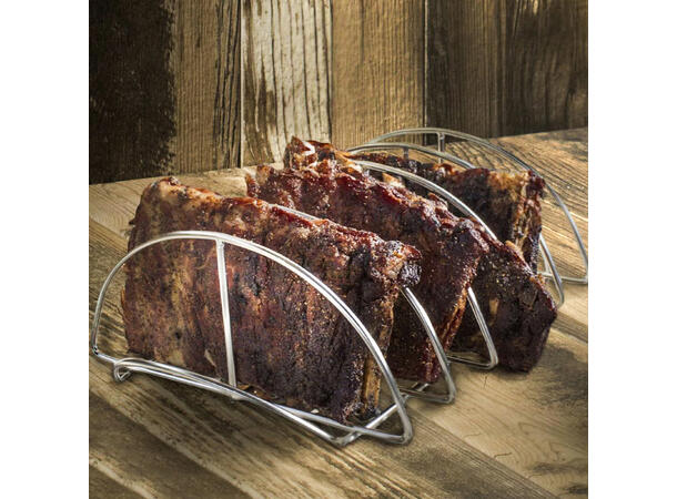 Kj Rib Rack Kamado Joe Stainless steel Rib Rack - Ølbrygging AS