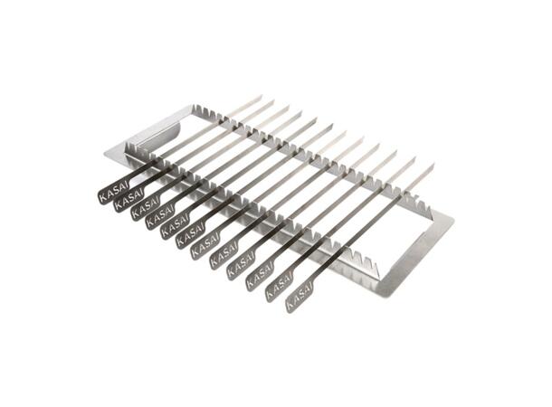 Kasai XL Skewer Rack Spydstativ med 12 grillspyd 