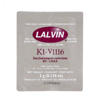 Lalvin K1-V1116, 5 gram Gir friske og florale aromaer